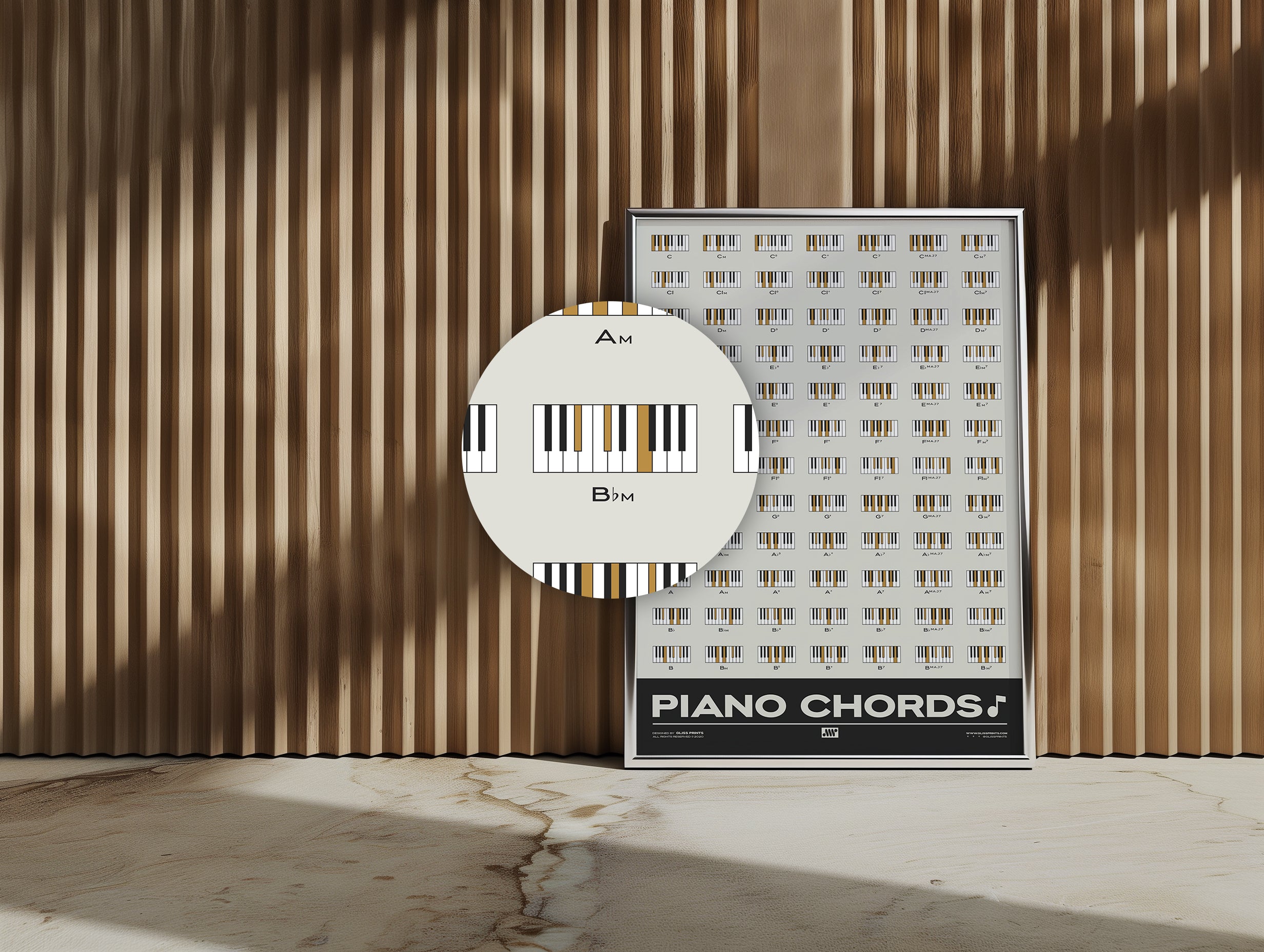 Piano Chords Chart, Cream
