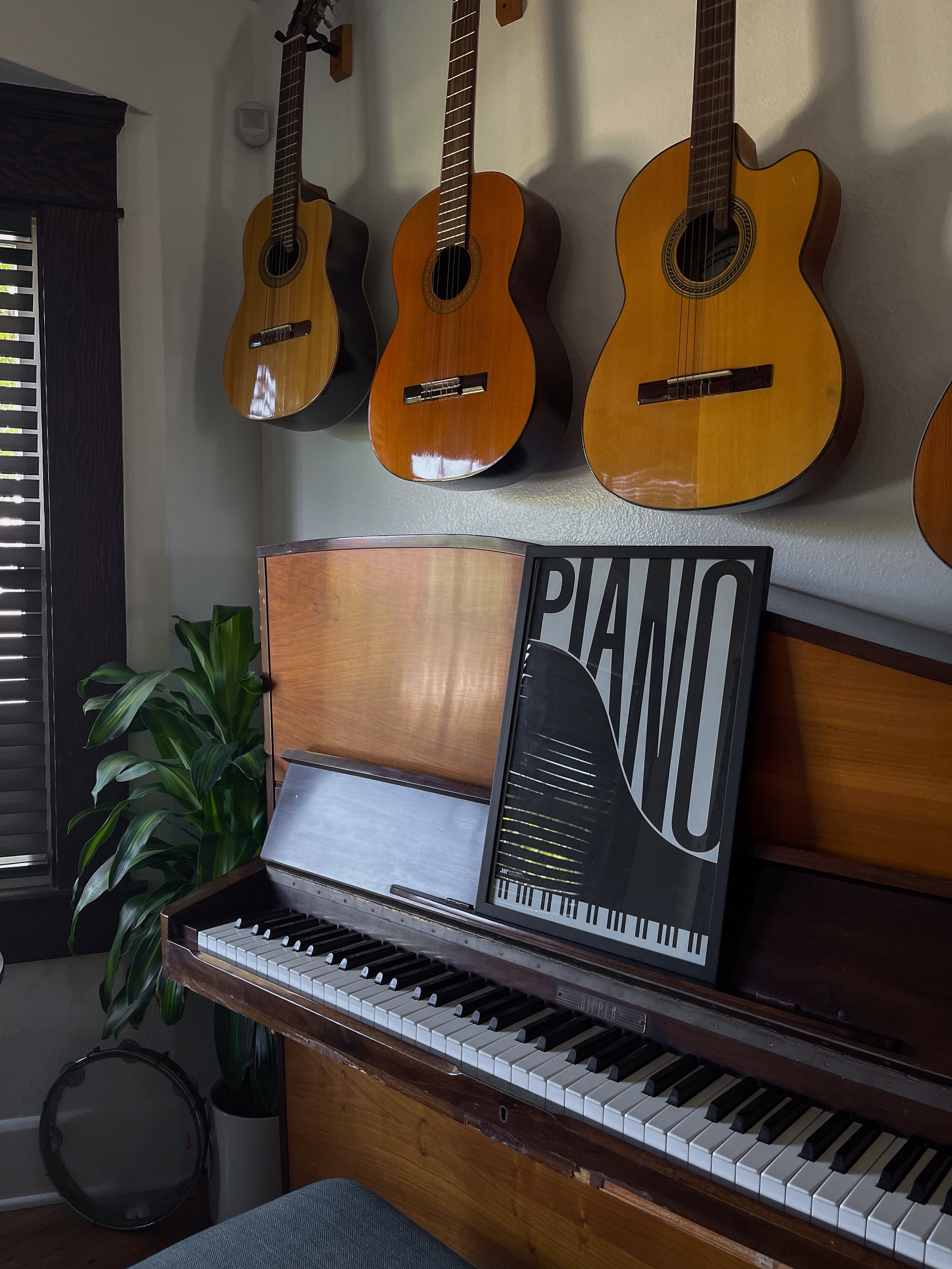 Piano Typography Print