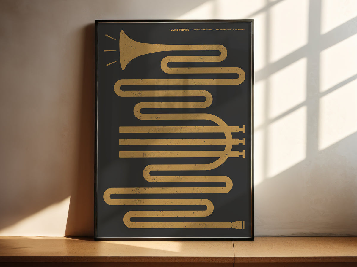 Trumpet Instrument Music Art Print