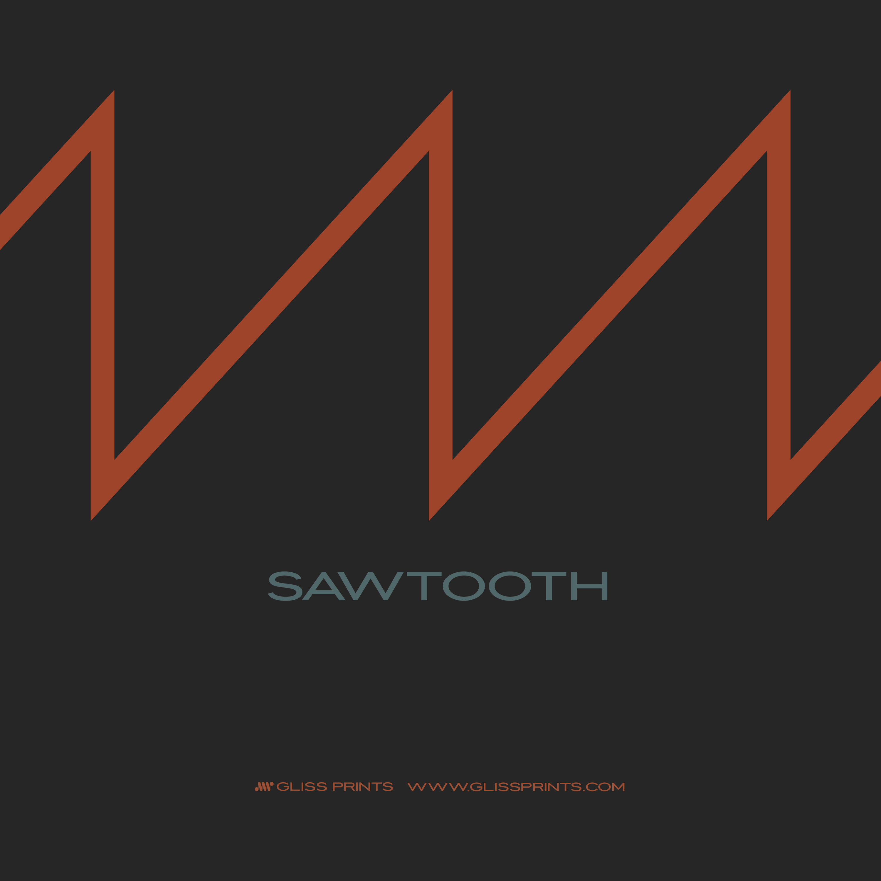 Synthesizer Waveform Print, Black