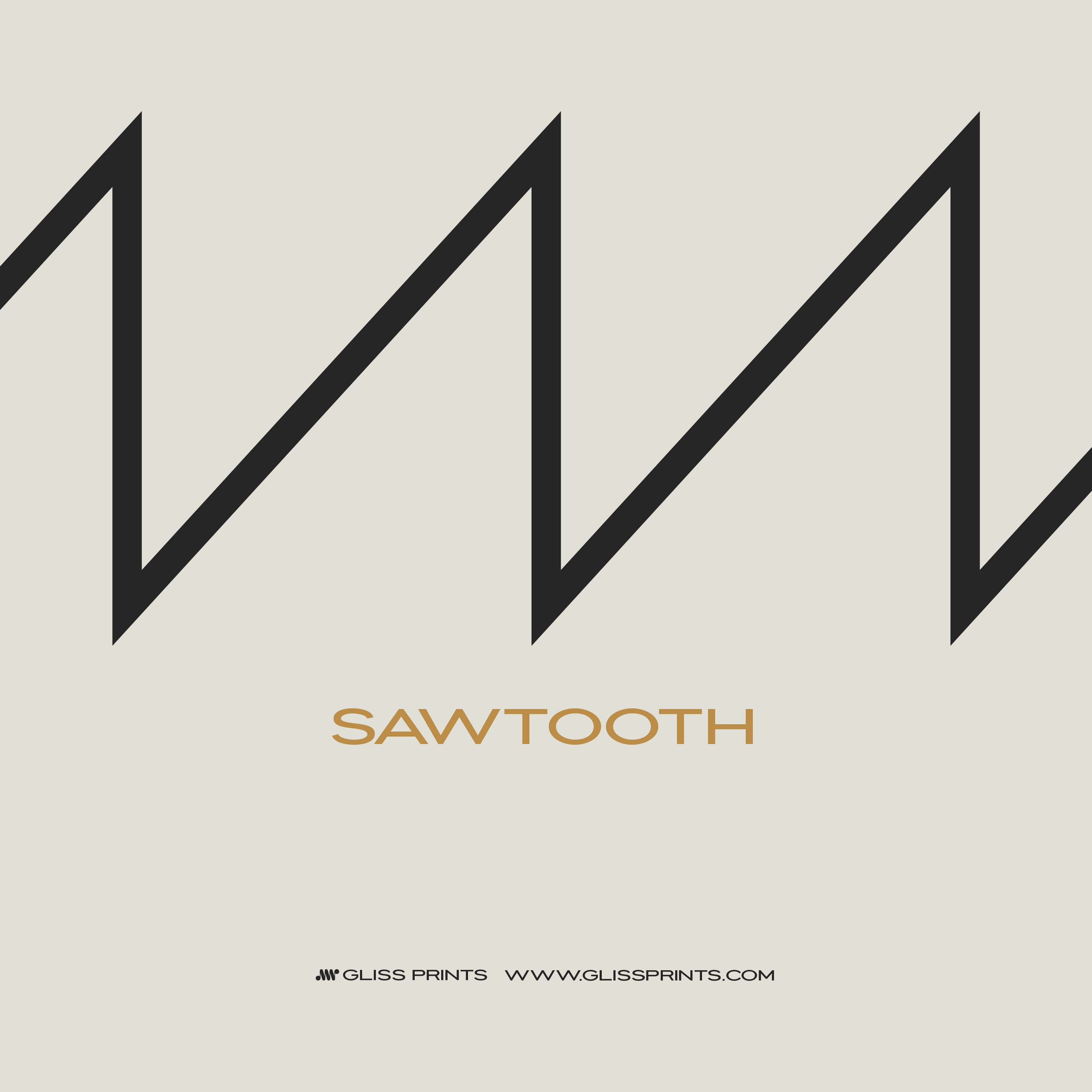 Synthesizer Waveform Print, Cream