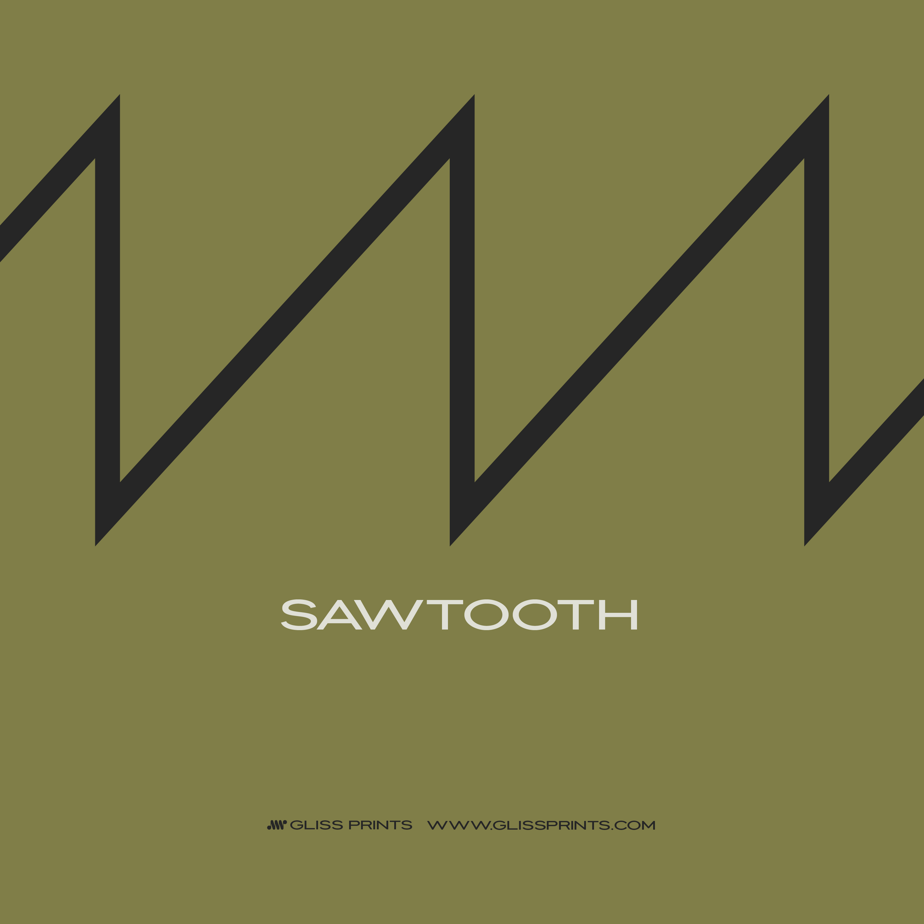 Synthesizer Waveform Poster, Green