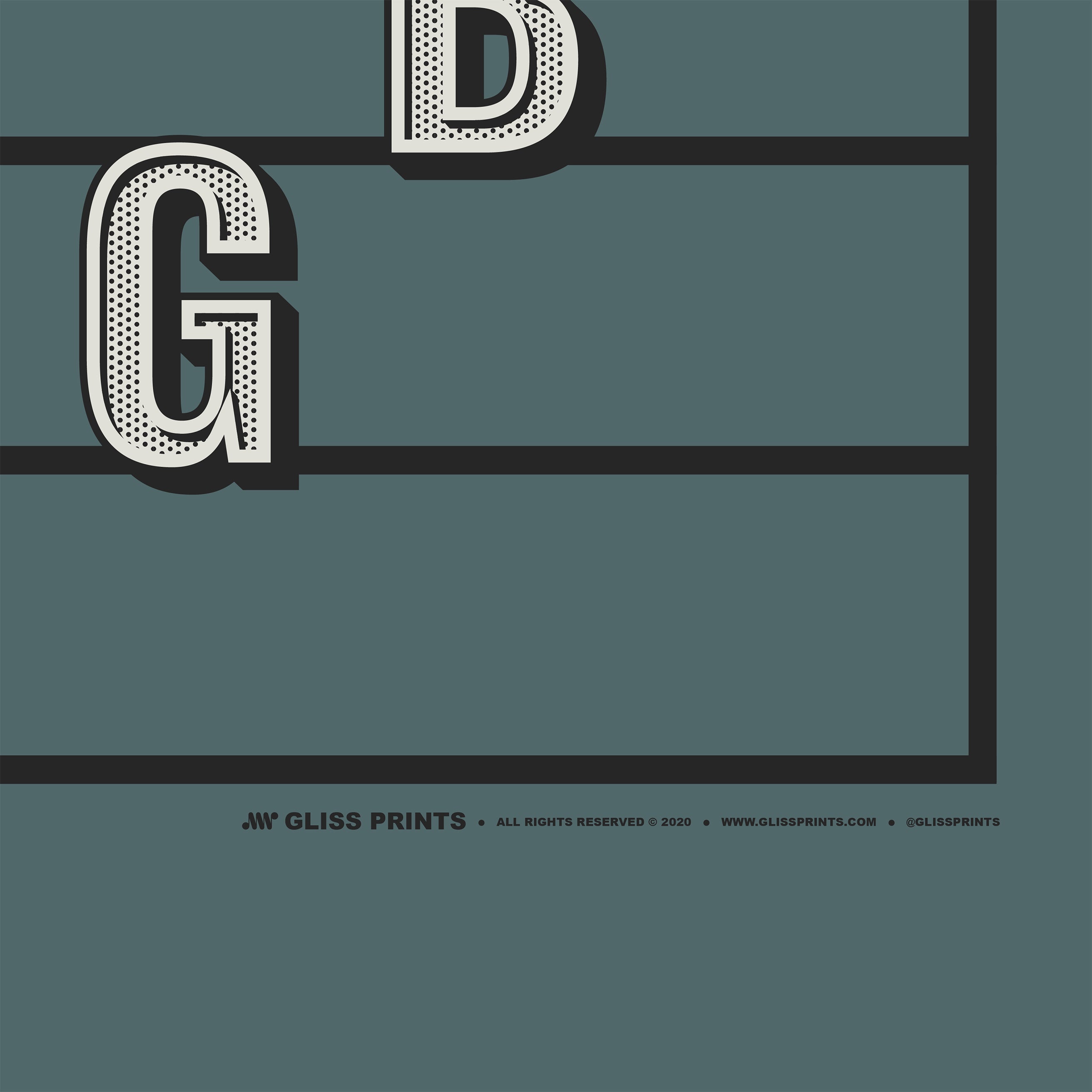 Tenor Clef Note Names Poster, Blue