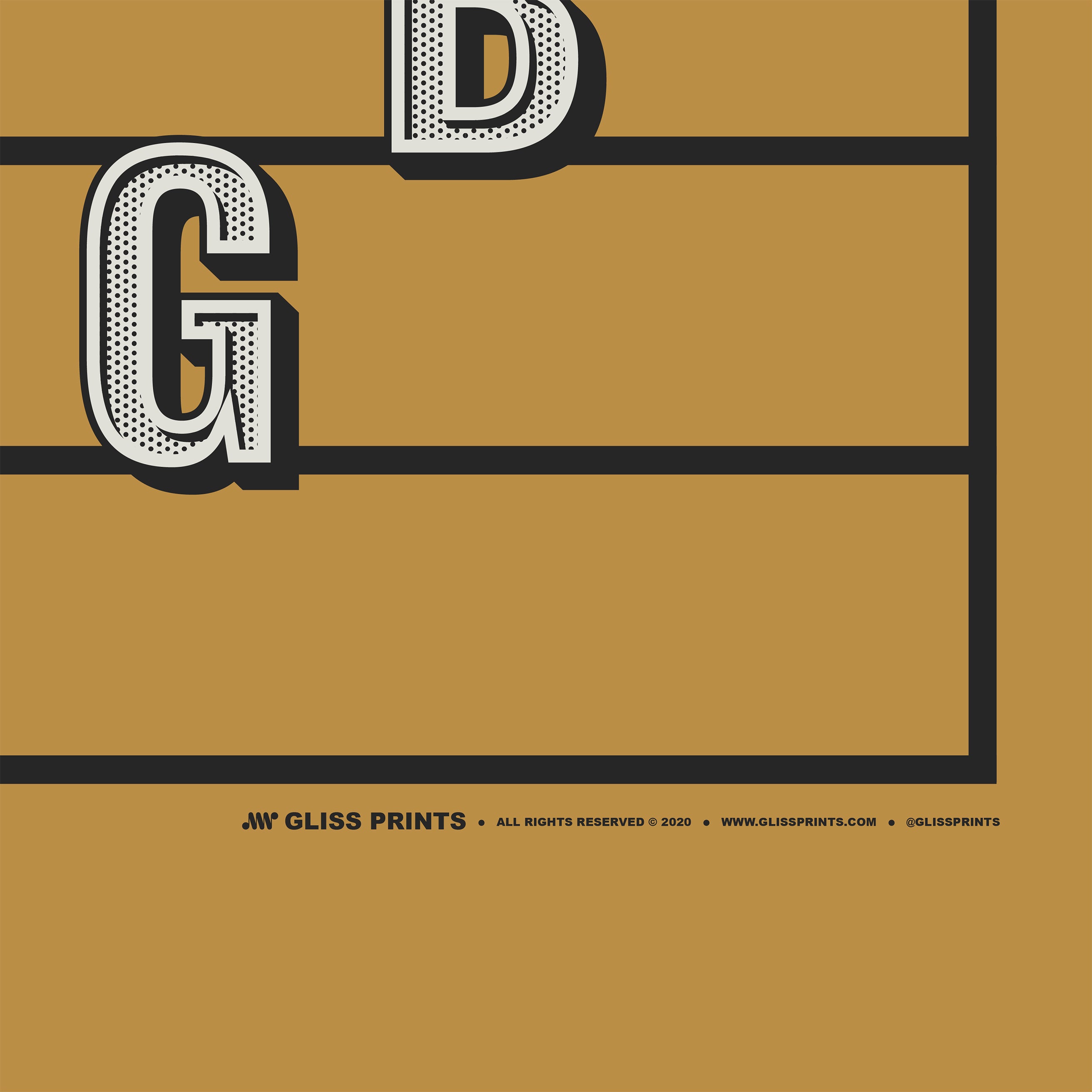 Tenor Clef Note Names Poster, Yellow