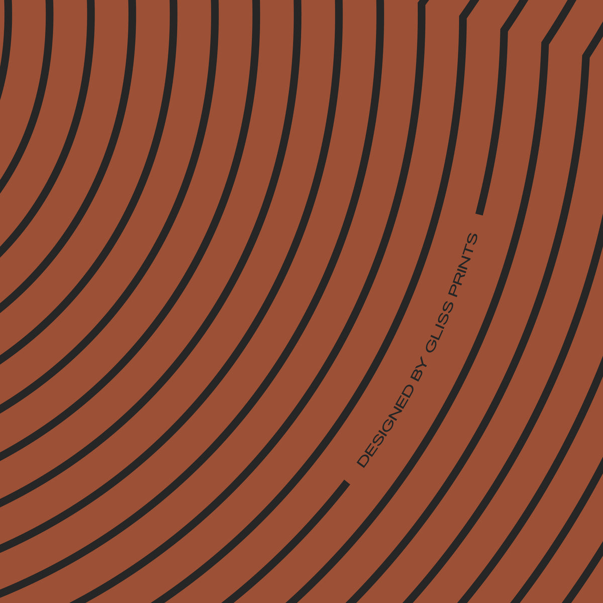 Treble Clef Poster, Striped Pattern Red