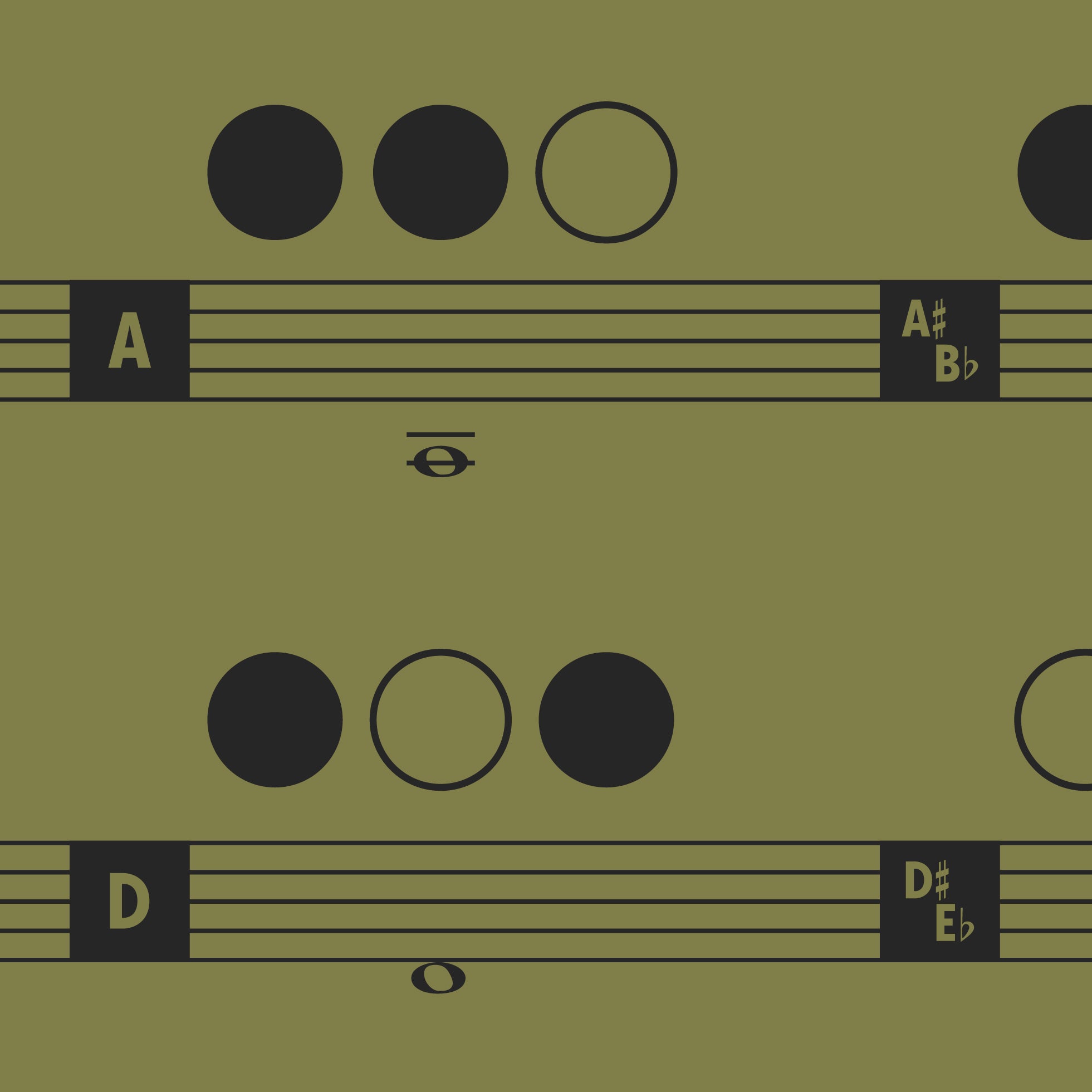 Trumpet Fingering Chart, Green