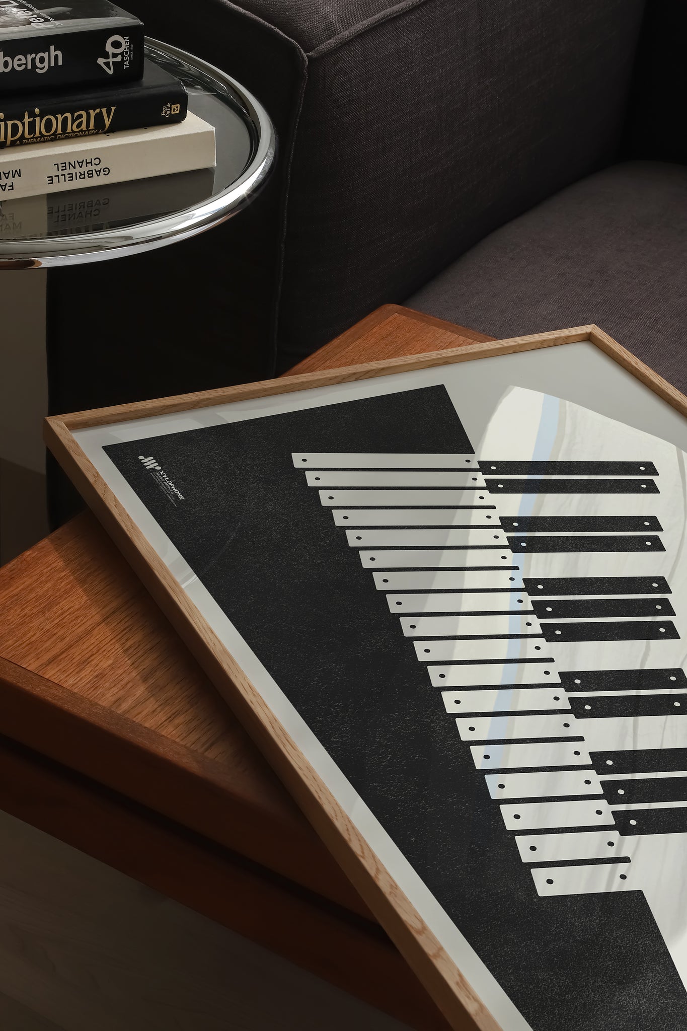 Xylophone Poster, Music Art Print, Cream