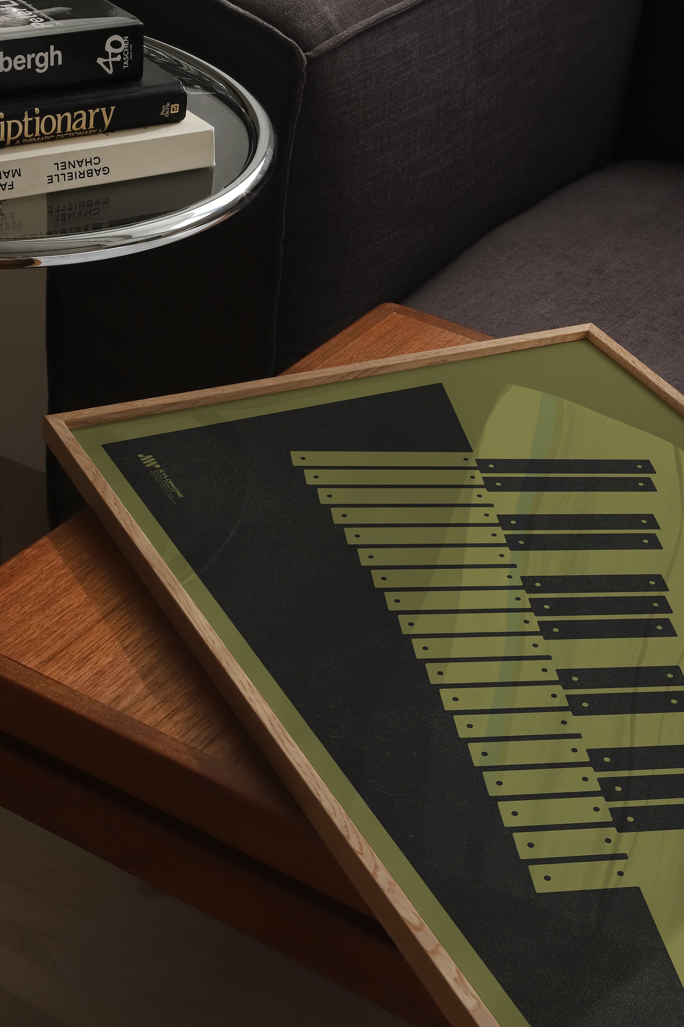 Xylophone Poster, Music Art Print, Green