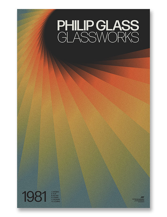 Philip Glass Glassworks Concert Poster