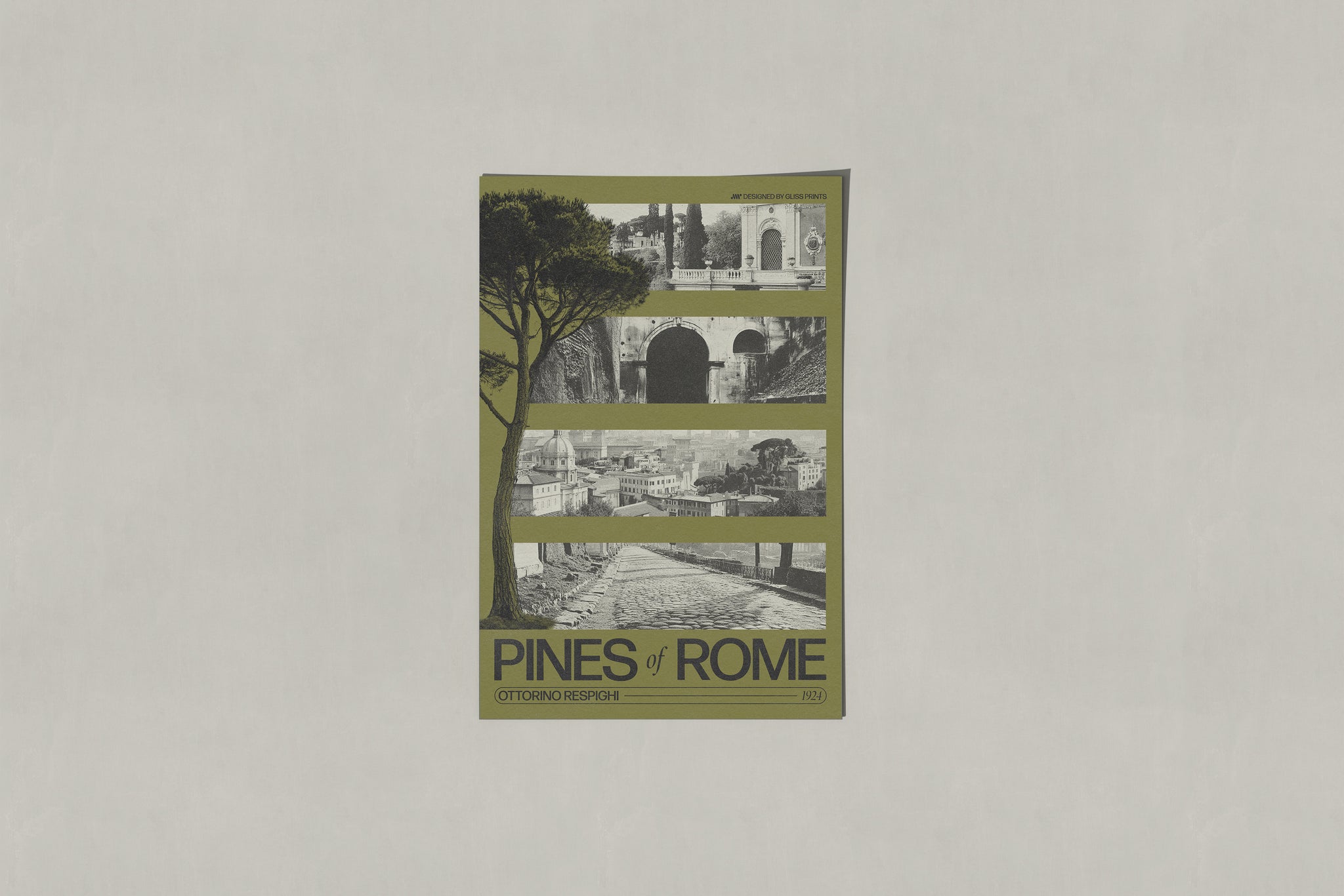 Ottorino Respighi's Pines of Rome Concert Poster