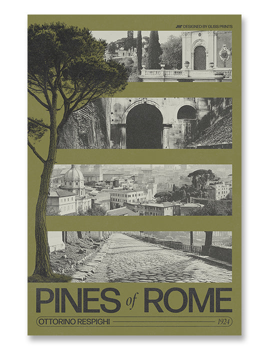 Ottorino Respighi's Pines of Rome Concert Poster