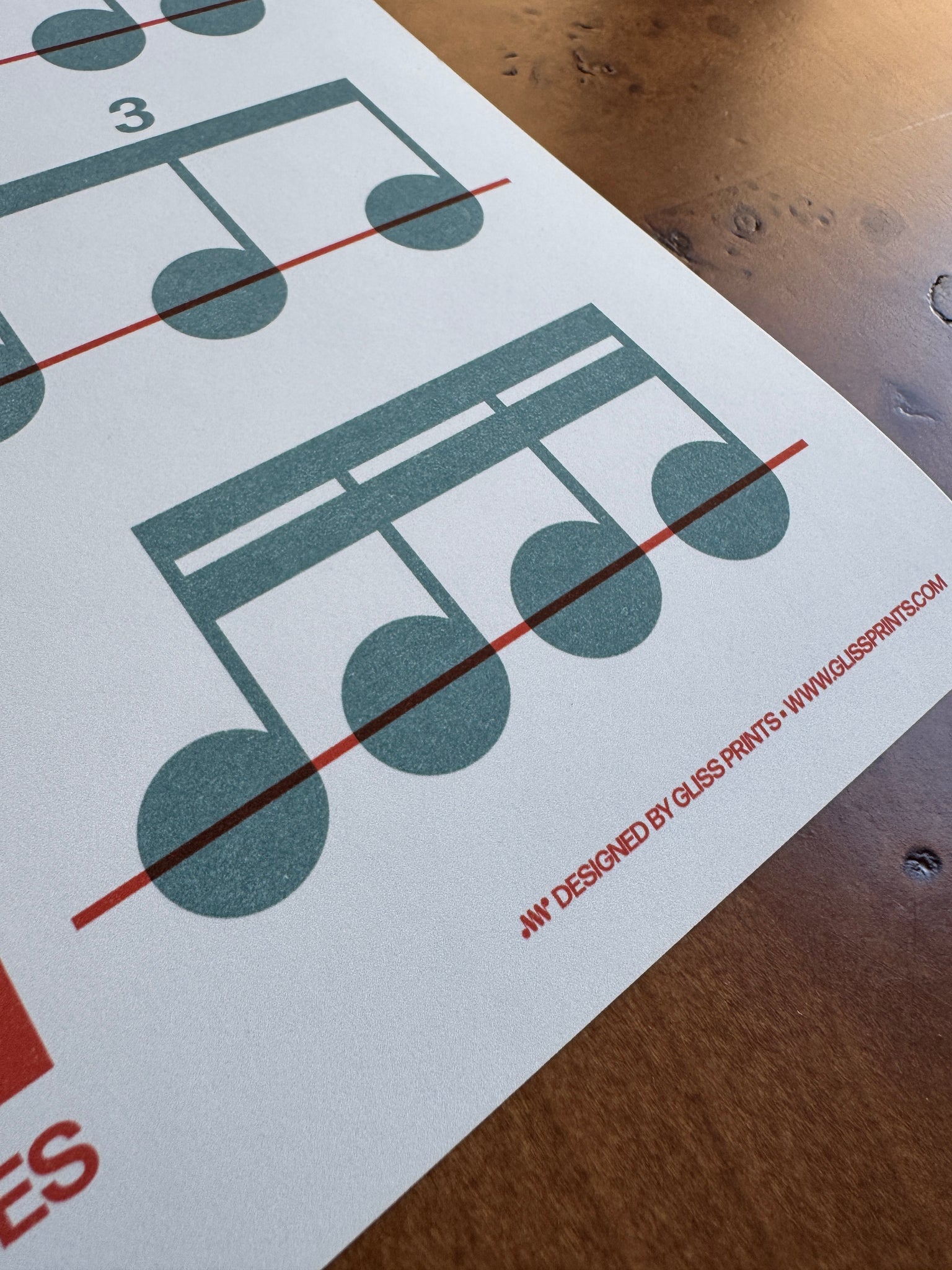 SAMPLE: Music Rhythm Fruit Poster 12x18