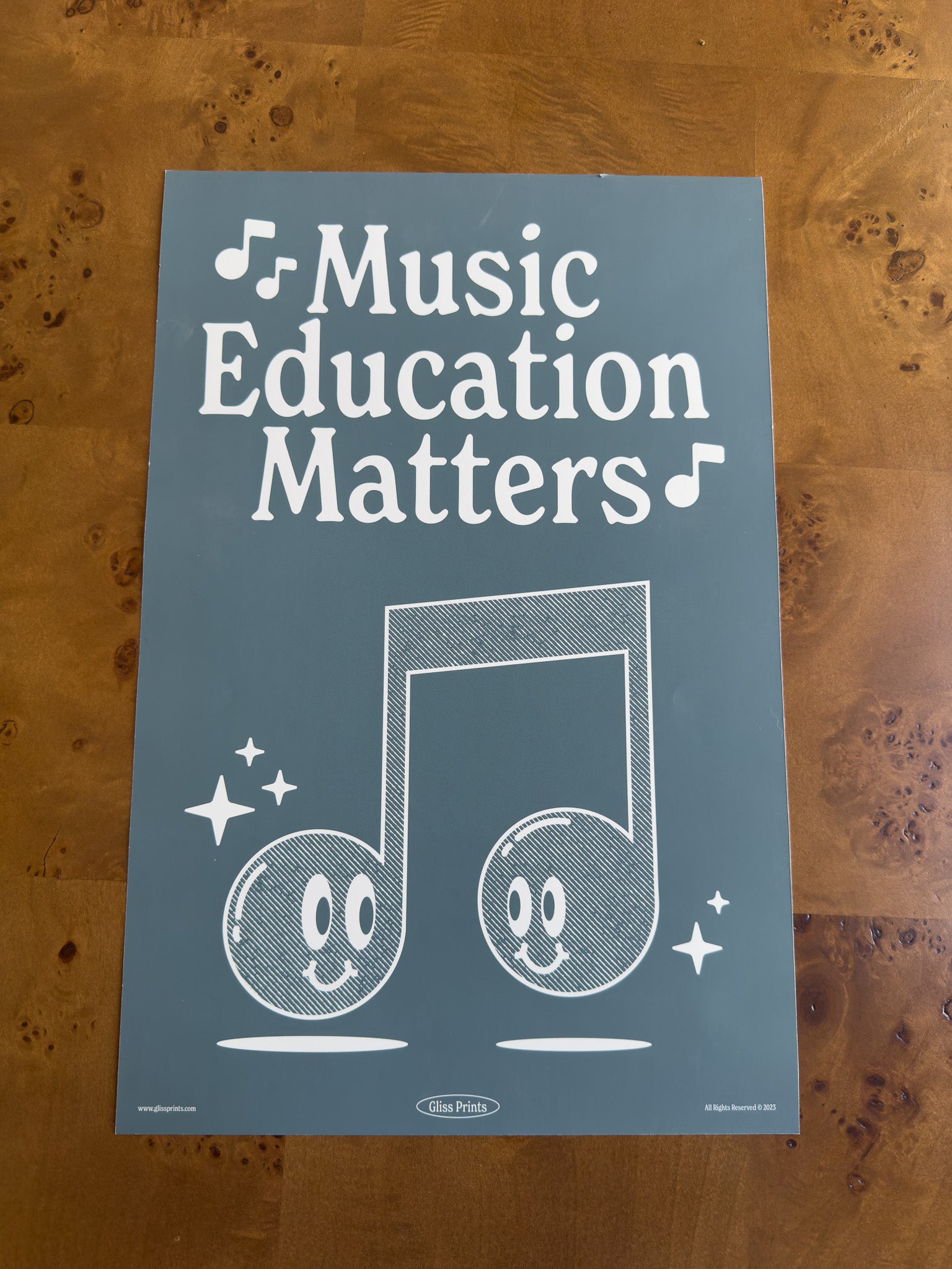 SAMPLE: Music Education Matters, Blue 12x18