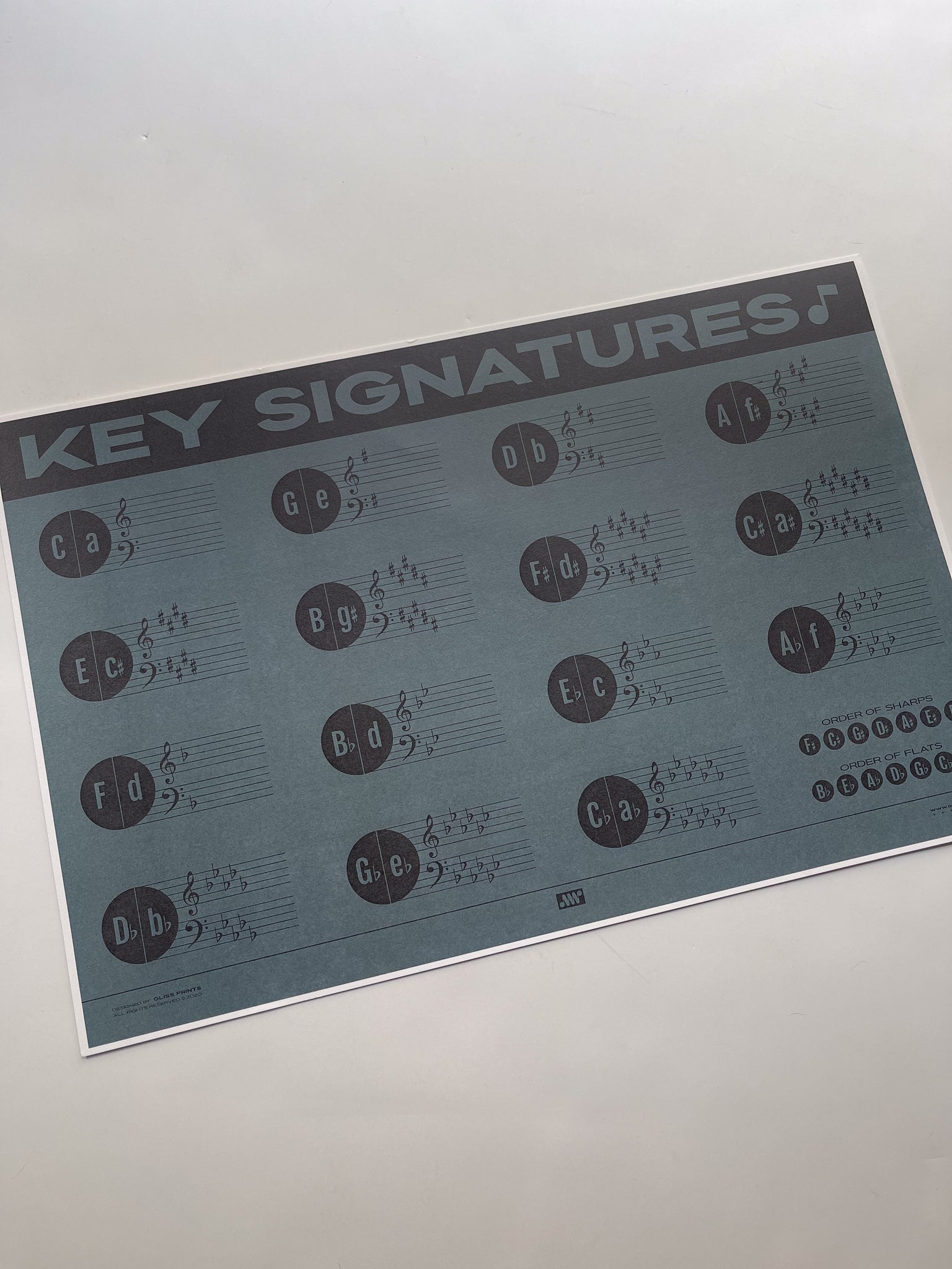 Signature Name Key Sample SAMPLE: Key Signature Misprint 12x18 – Gliss Prints