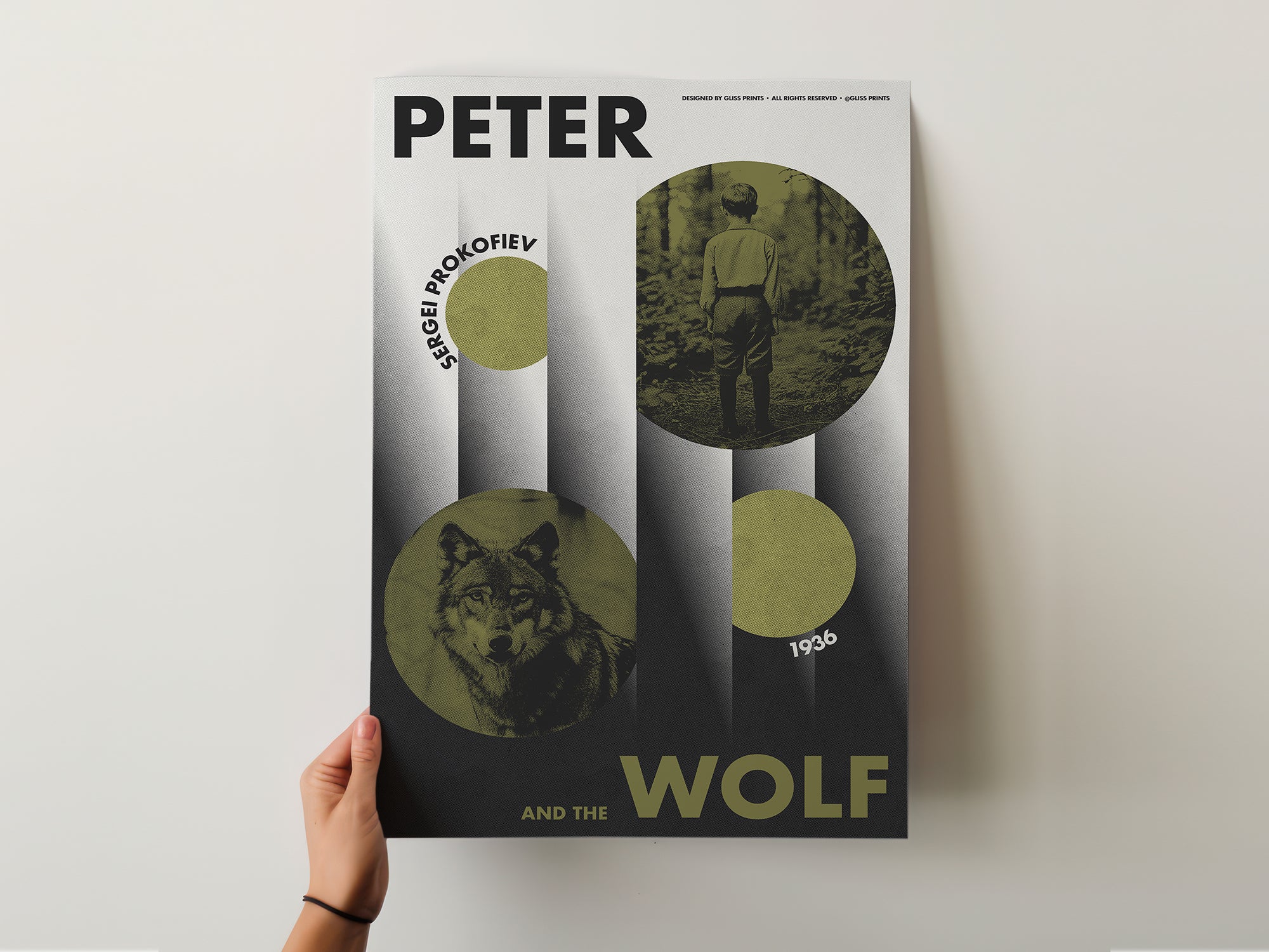 Peter and the Wolf, Sergei Prokofiev Concert Poster