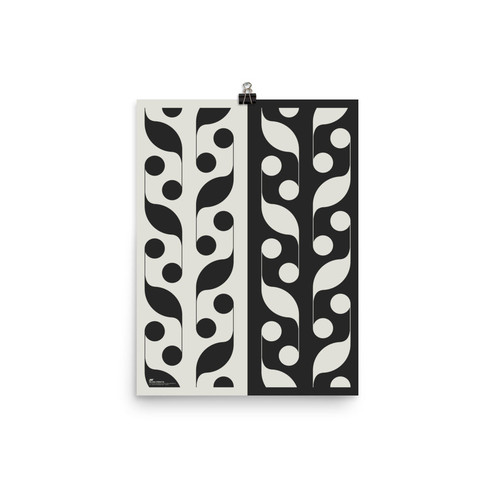 8th Note Abstract Vines Print