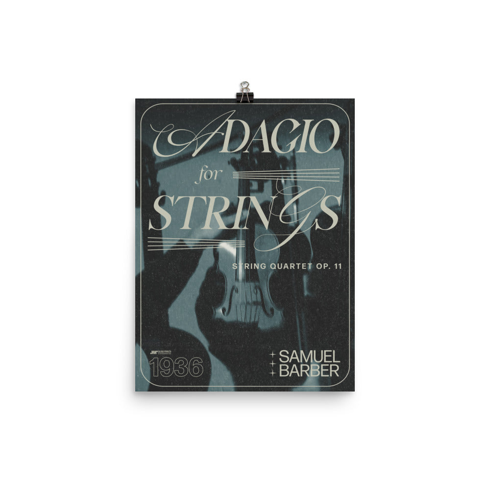 Samuel Barber's Adagio for Strings Concert Poster