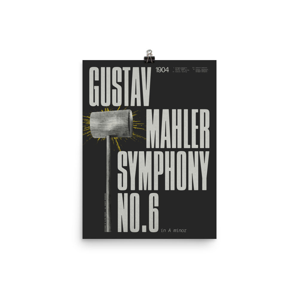 Gustav Mahler Symphony No. 6 Concert Poster