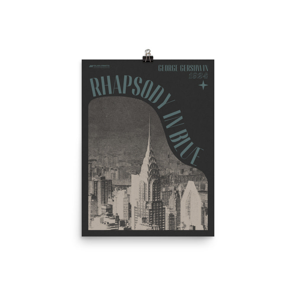 George Gershwin's Rhapsody in Blue Concert Print – Gliss Prints