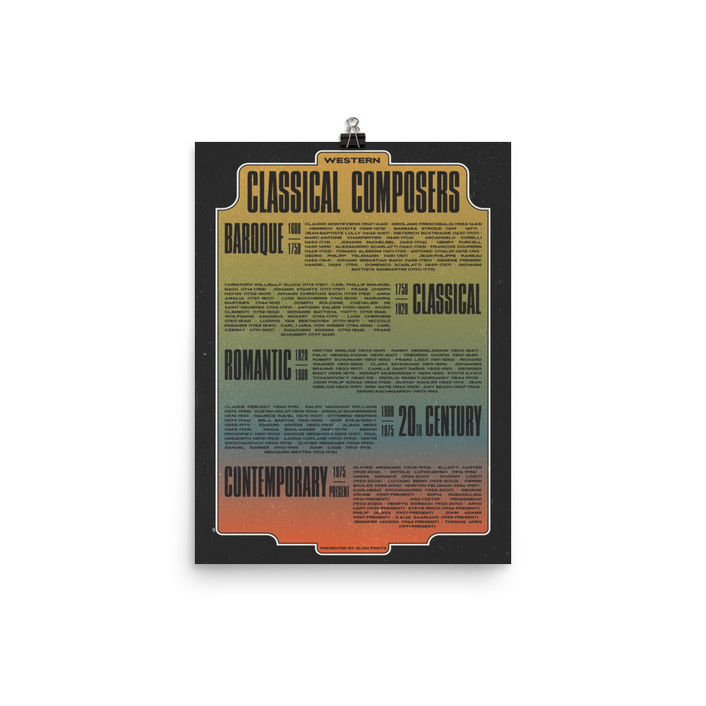 Classical Composers, Music Festival Poster