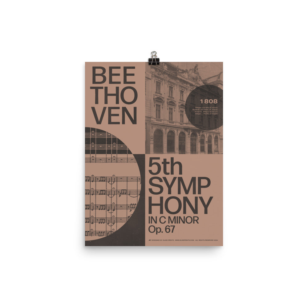 Beethoven's 5th Symphony Concert Poster – Gliss Prints