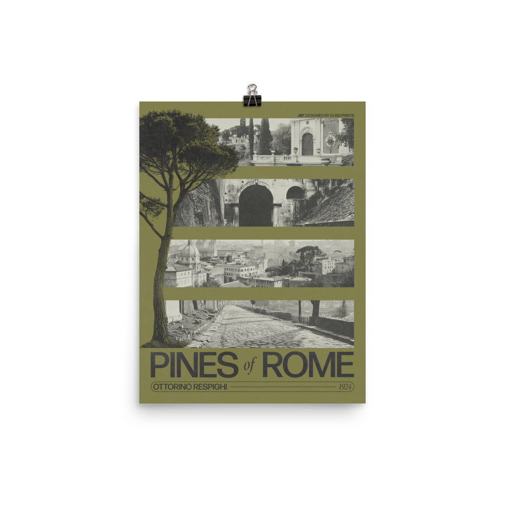 Ottorino Respighi's Pines of Rome Concert Poster