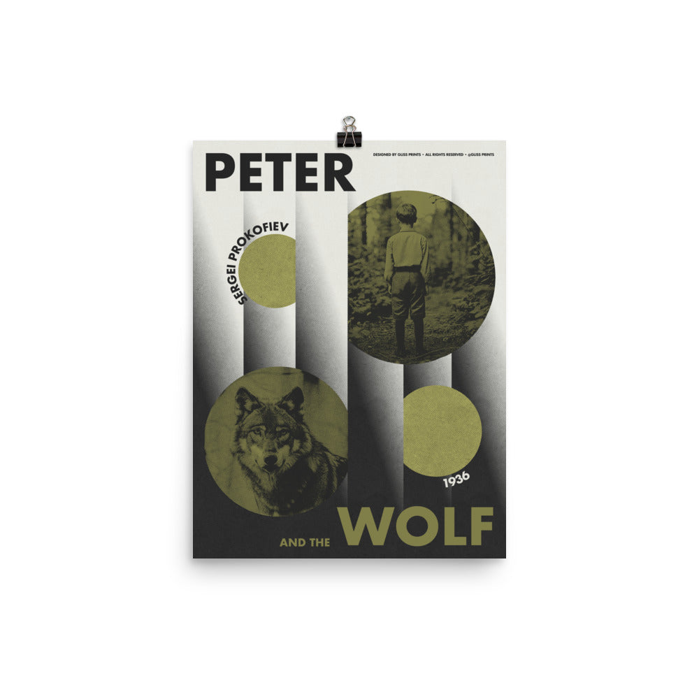 Peter and the Wolf, Sergei Prokofiev Concert Poster