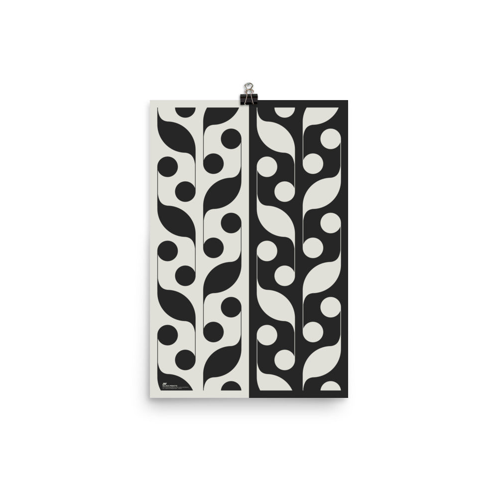 8th Note Abstract Vines Print