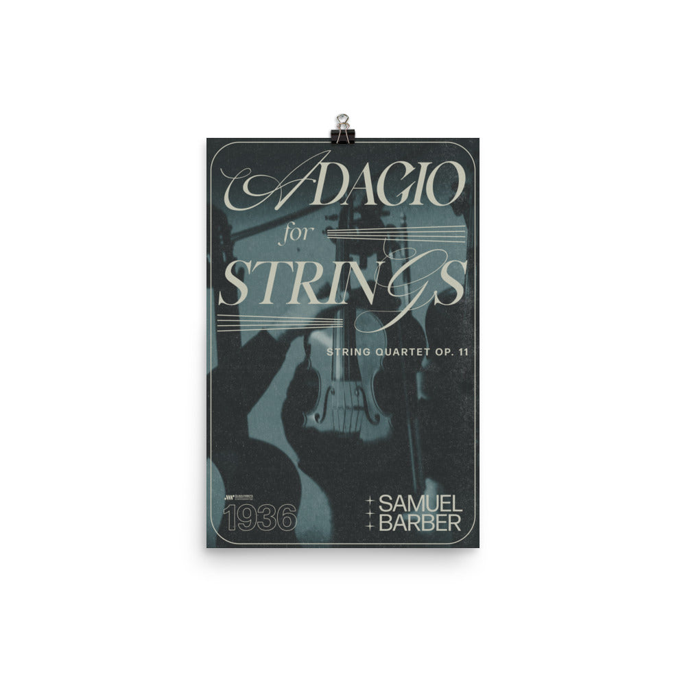 Samuel Barber's Adagio for Strings Concert Poster