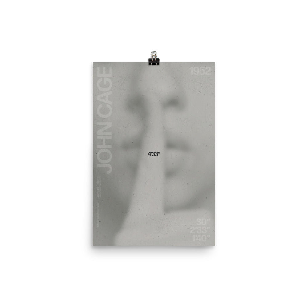 John Cage 4'33" Concert Poster