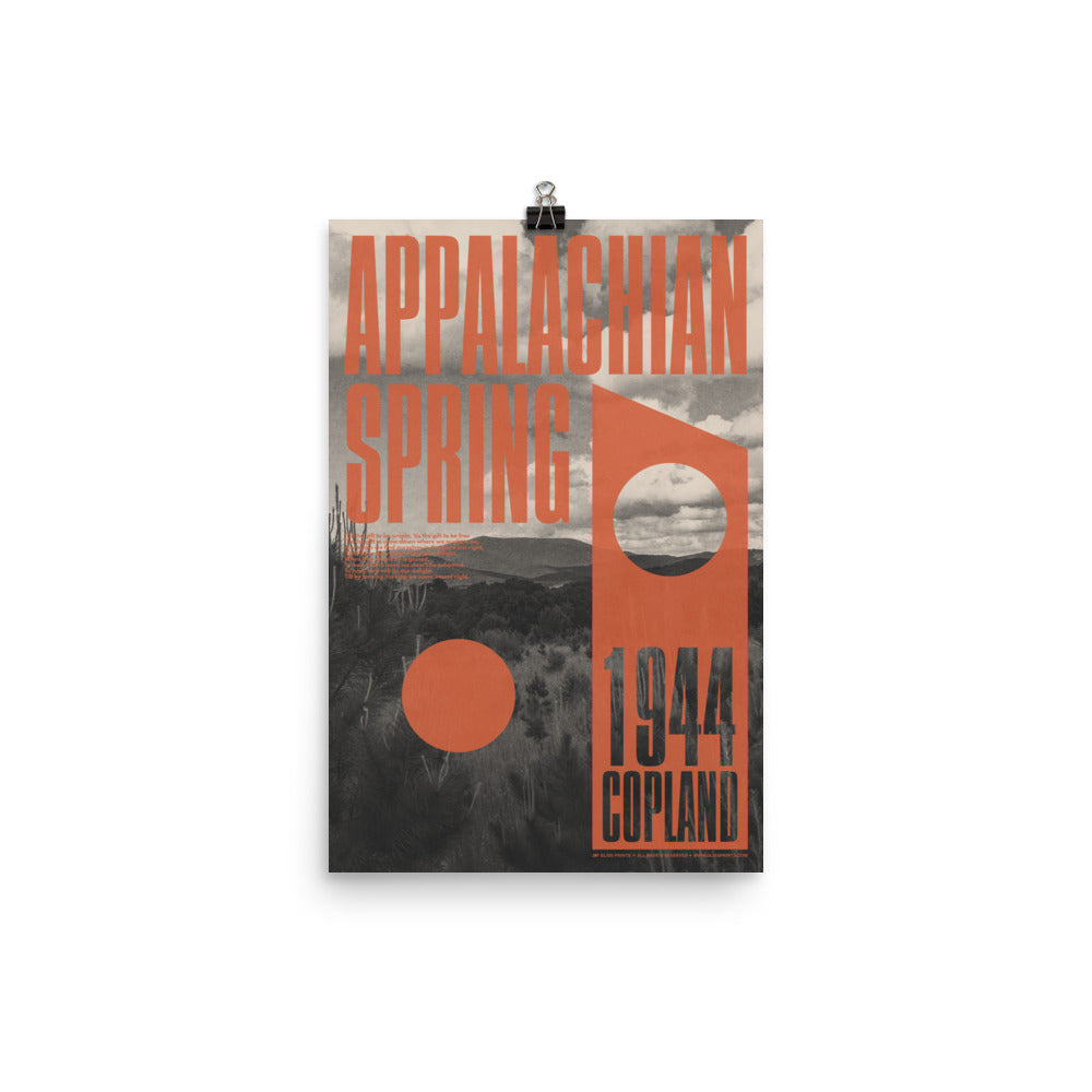 Aaron Copland Appalachian Spring Concert Poster