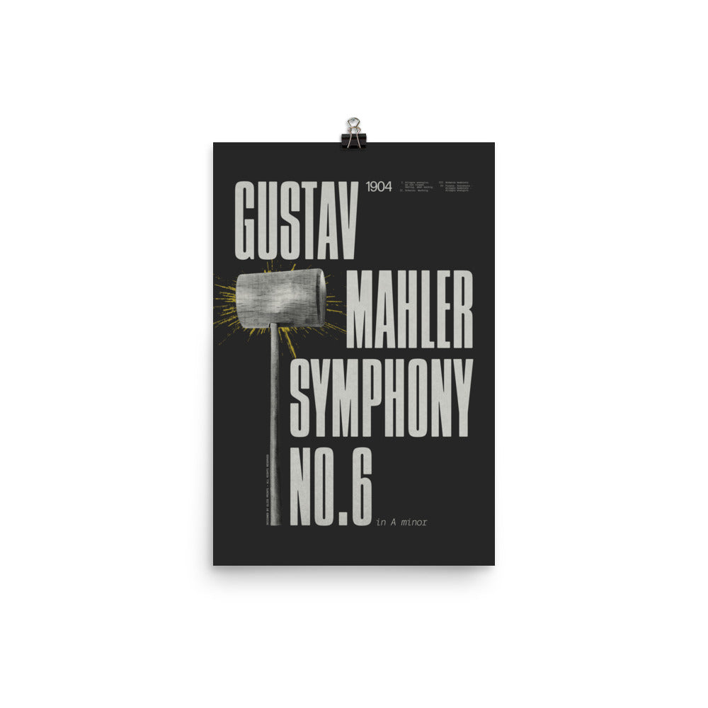 Gustav Mahler Symphony No. 6 Concert Poster