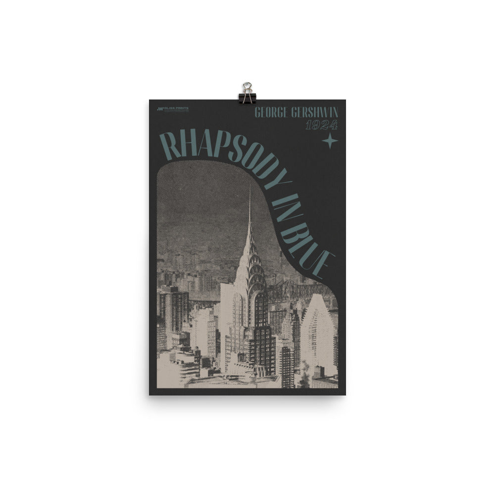 George Gershwin's Rhapsody in Blue Concert Print – Gliss Prints