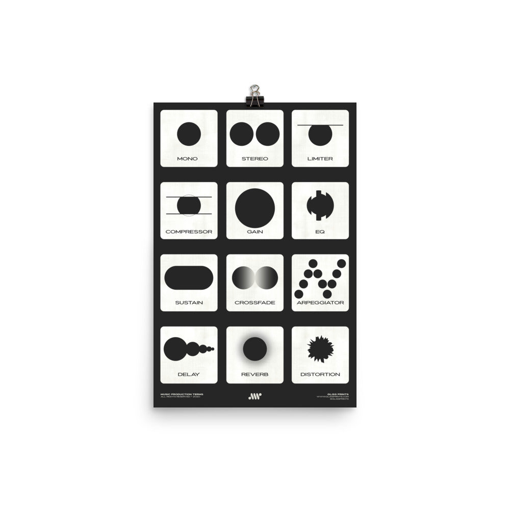 Music Production Terms, Graphic Representation, Black