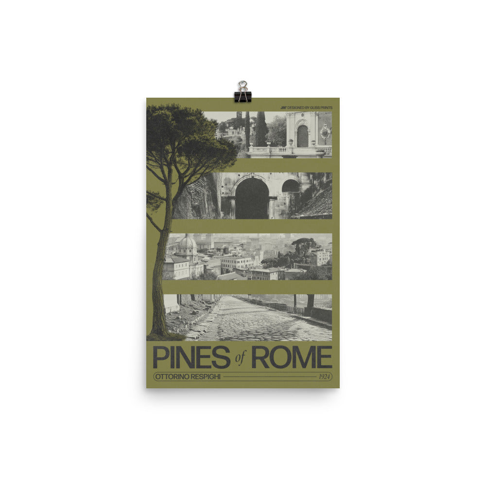 Ottorino Respighi's Pines of Rome Concert Poster