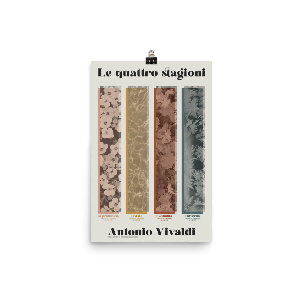 Antonio Vivaldi The Four Seasons Concert Poster