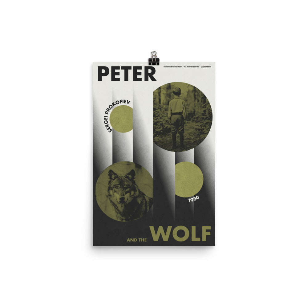 Peter and the Wolf, Sergei Prokofiev Concert Poster