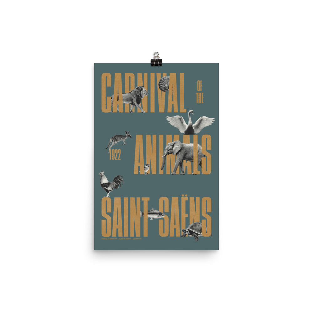 Carnival of the Animals, Camille Saint-Saëns Concert Poster