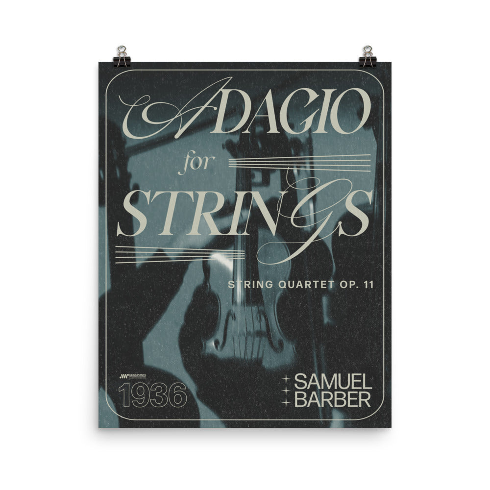 Samuel Barber's Adagio for Strings Concert Poster
