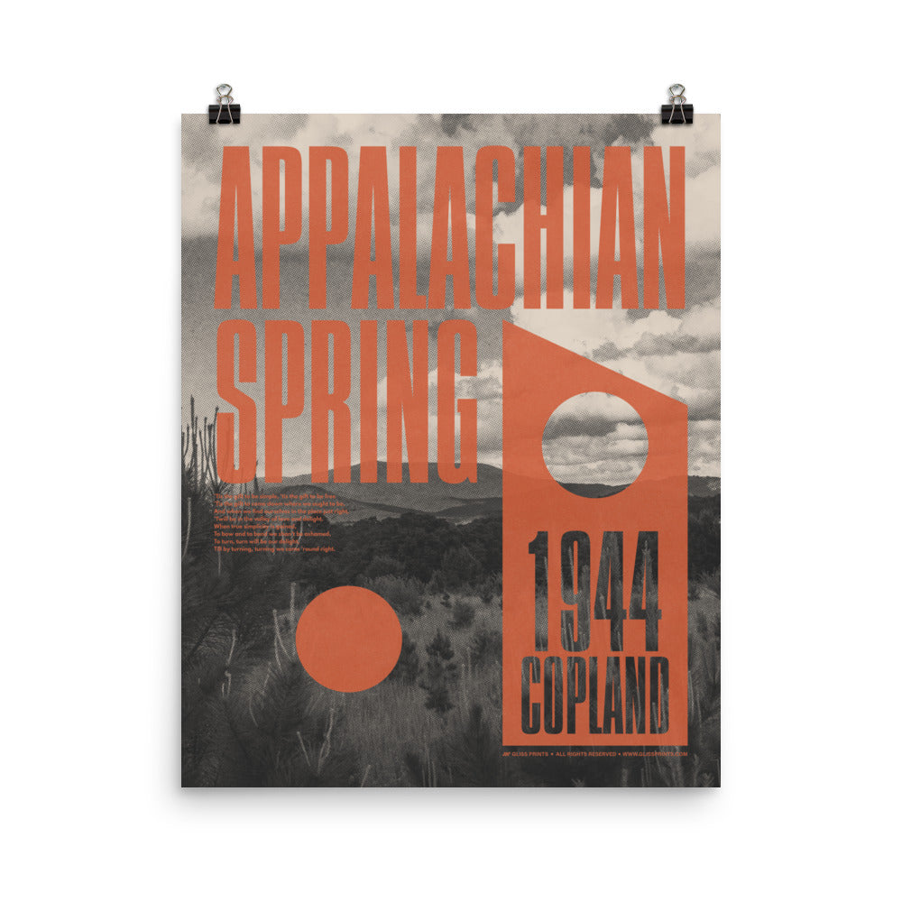 Aaron Copland Appalachian Spring Concert Poster