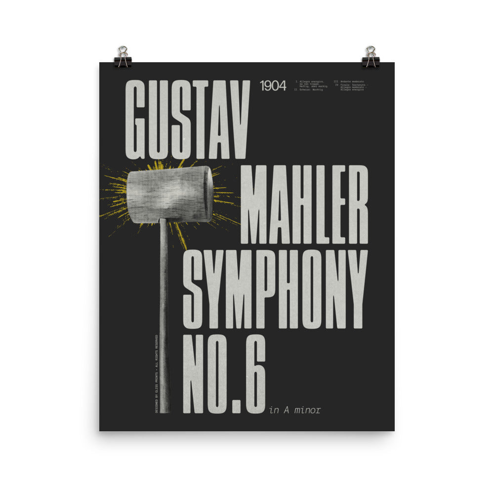 Gustav Mahler Symphony No. 6 Concert Poster