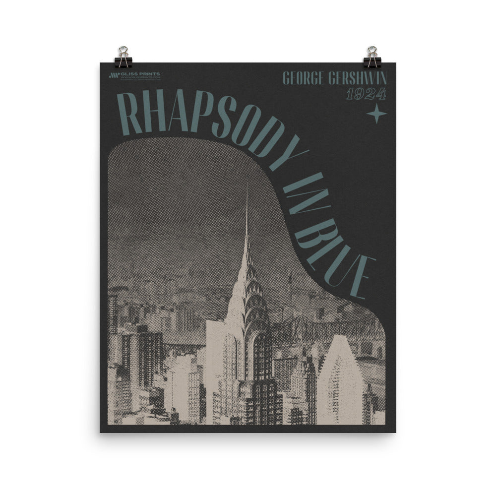 George Gershwin's Rhapsody in Blue Concert Print – Gliss Prints
