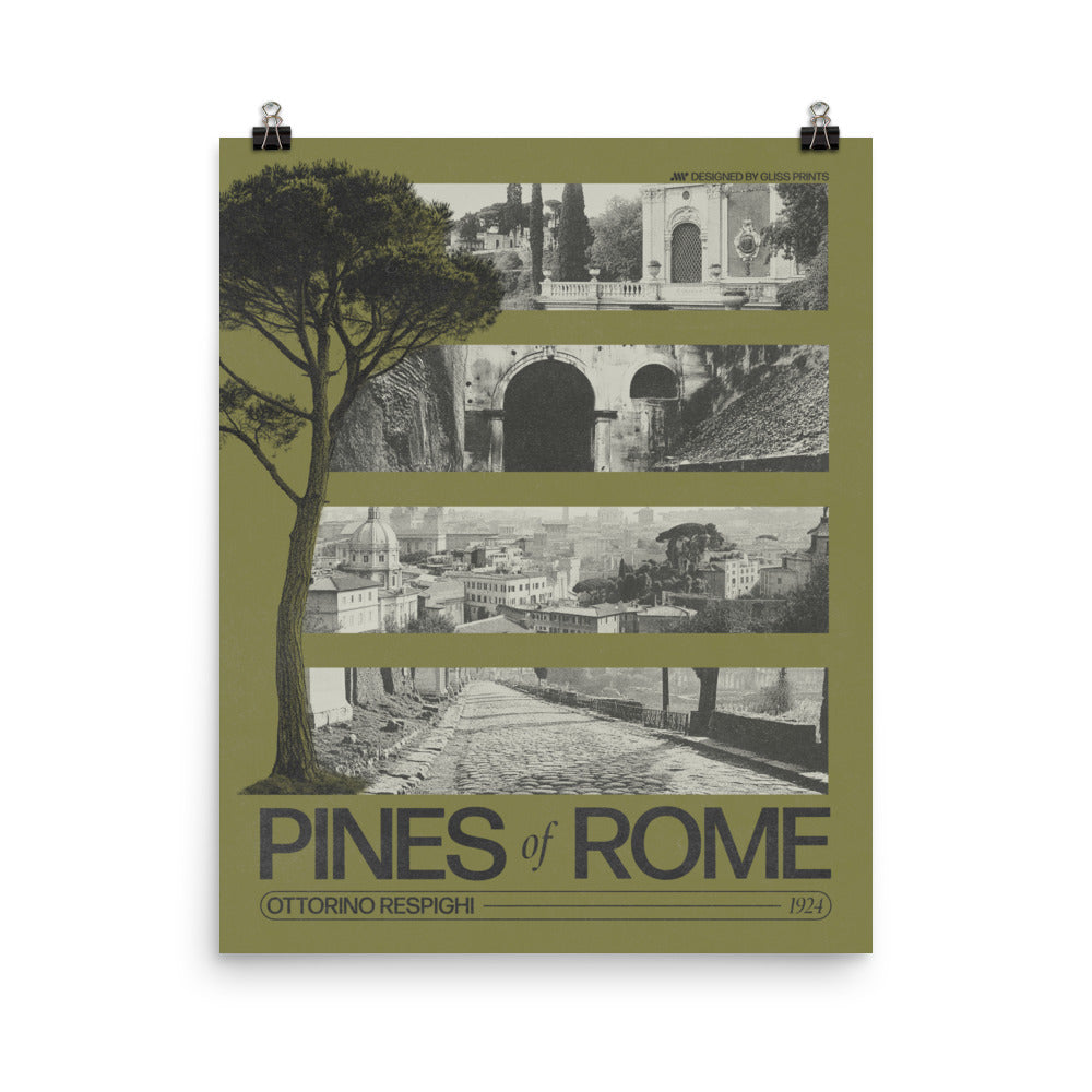 Ottorino Respighi's Pines of Rome Concert Poster