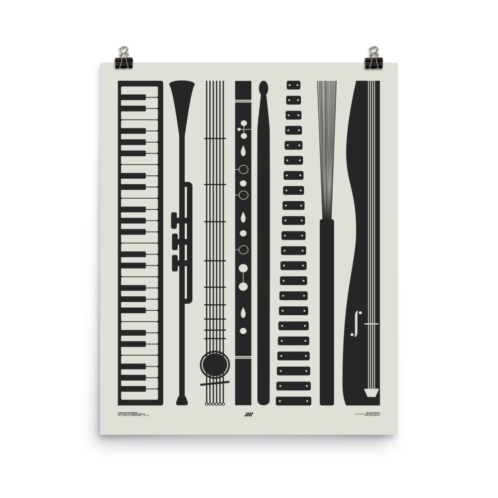 Jazz Instruments Print