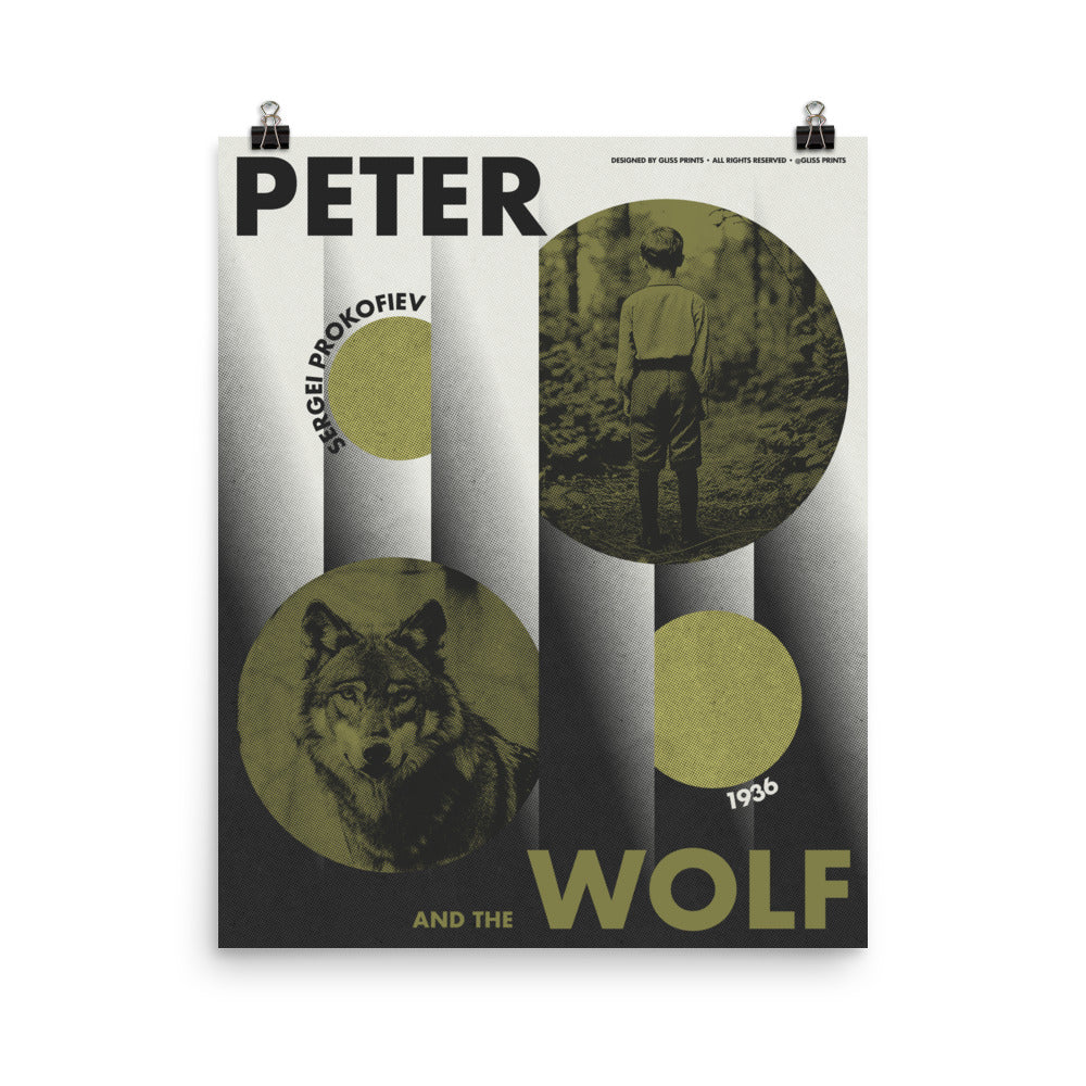 Peter and the Wolf, Sergei Prokofiev Concert Poster