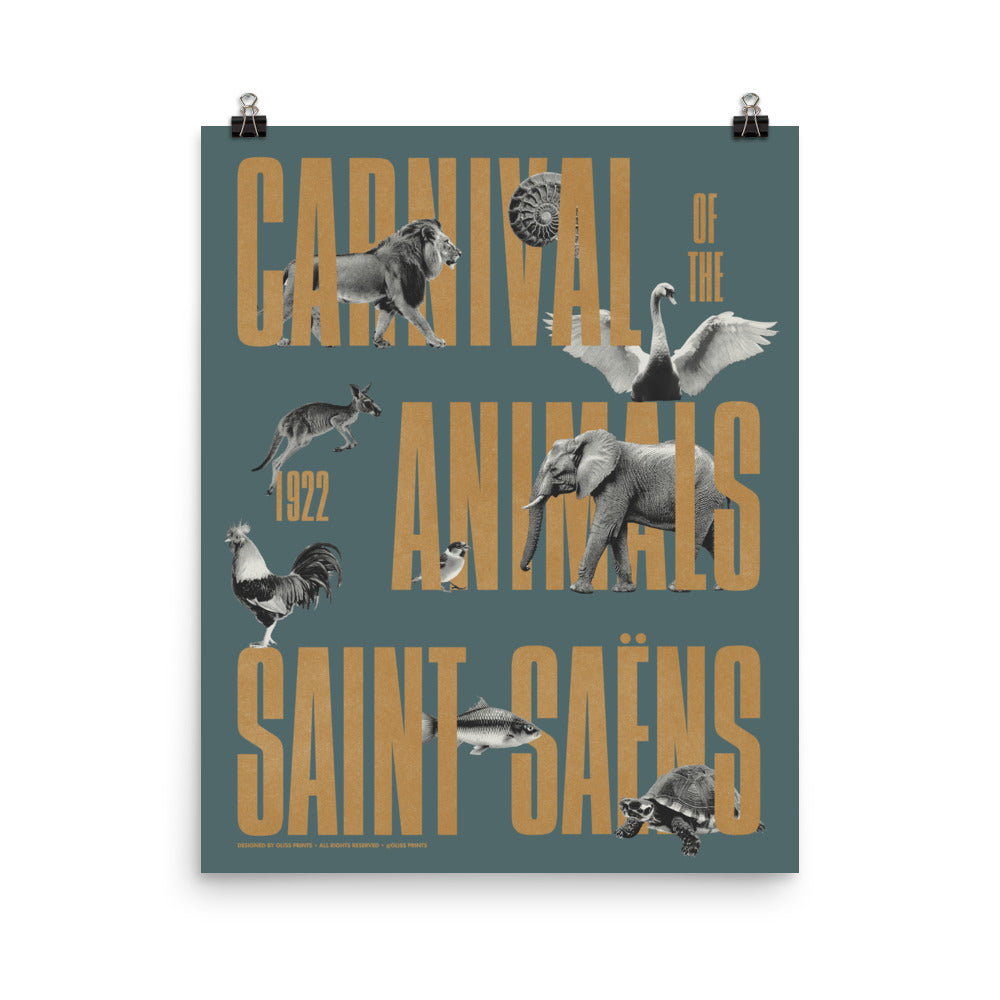 Carnival of the Animals, Camille Saint-Saëns Concert Poster