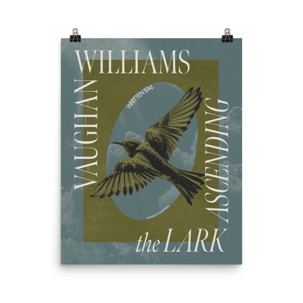 Ralph Vaughan Williams The Lark Ascending Concert Poster – Gliss