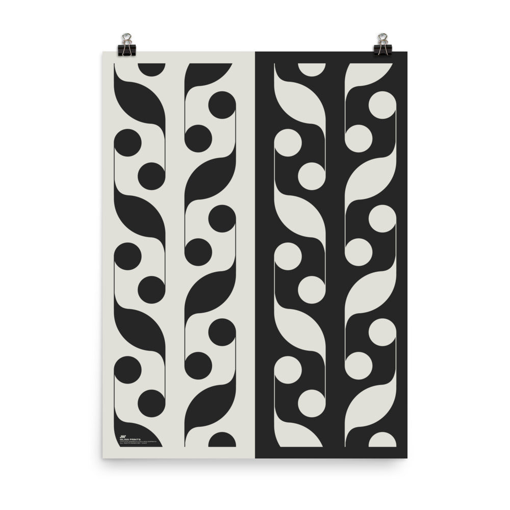 8th Note Abstract Vines Print