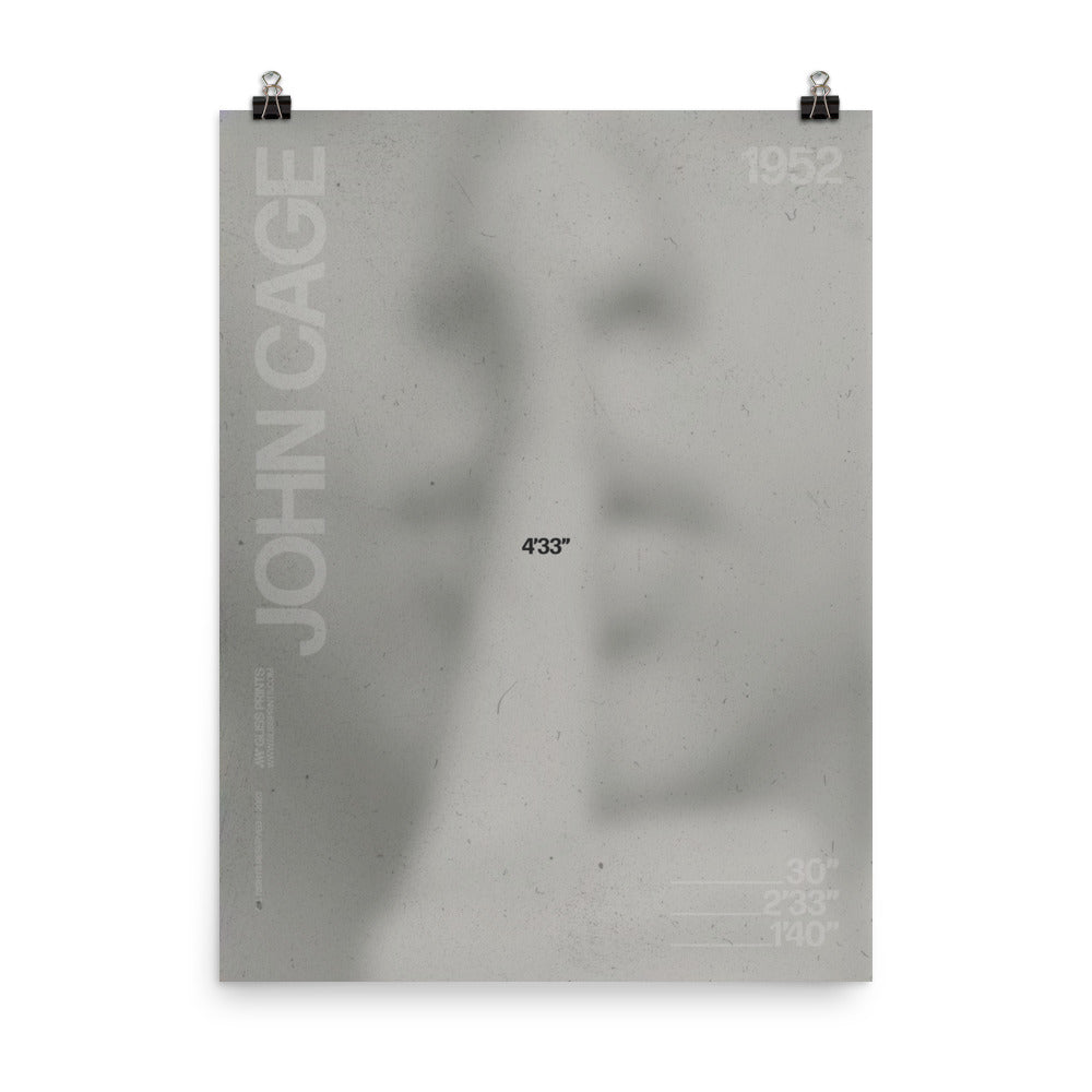 John Cage 4'33" Concert Poster