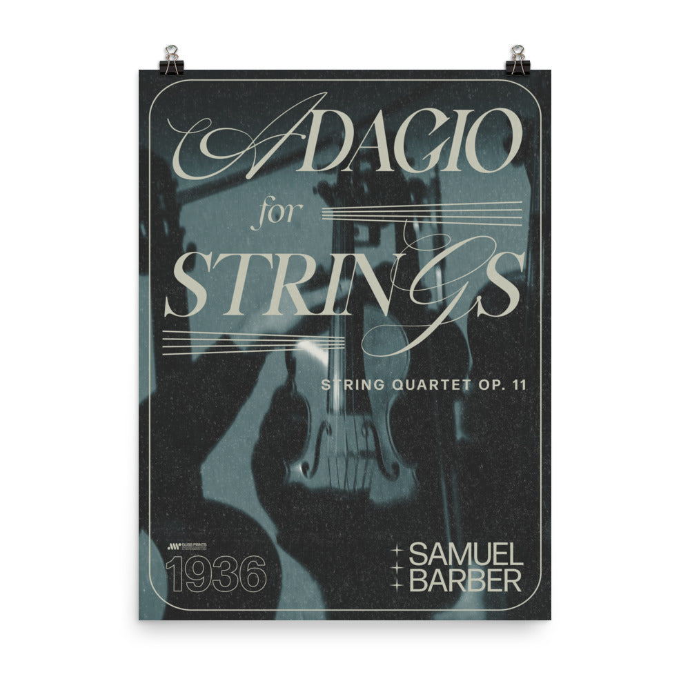 Samuel Barber's Adagio for Strings Concert Poster